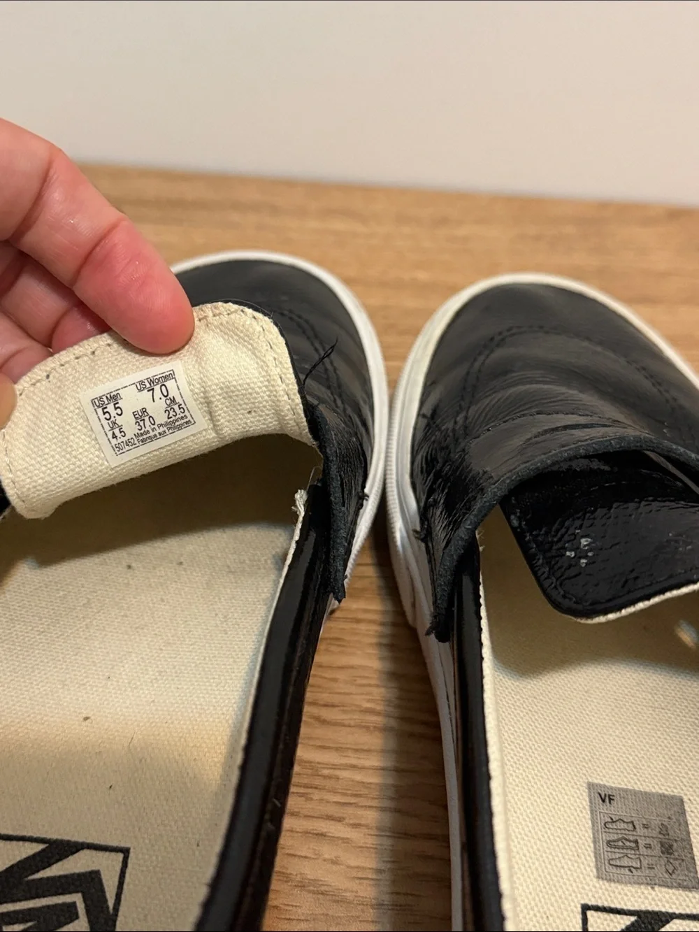Vans Black Style 53 DX Slip-On Loafers with White Solemn